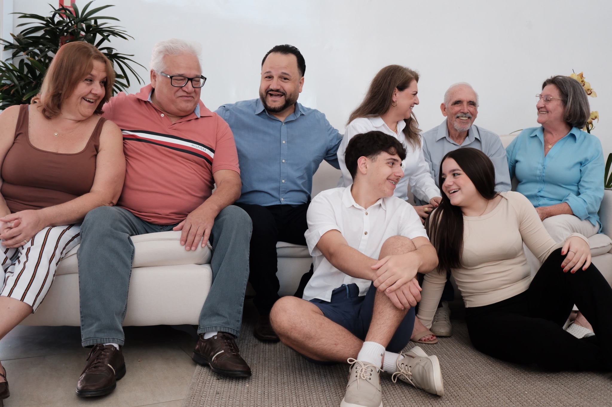 Marcelo ao lado de sua família